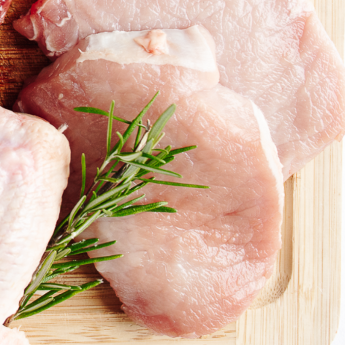 Rückensteak vom Strohschwein