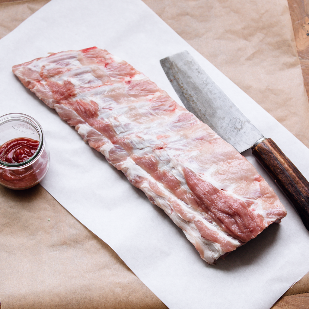 Spare Ribs vom Strohschwein